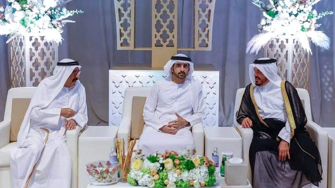 حمدان بن محمد يشارك في مراسم احتفالات زفاف عائلة آل ثاني